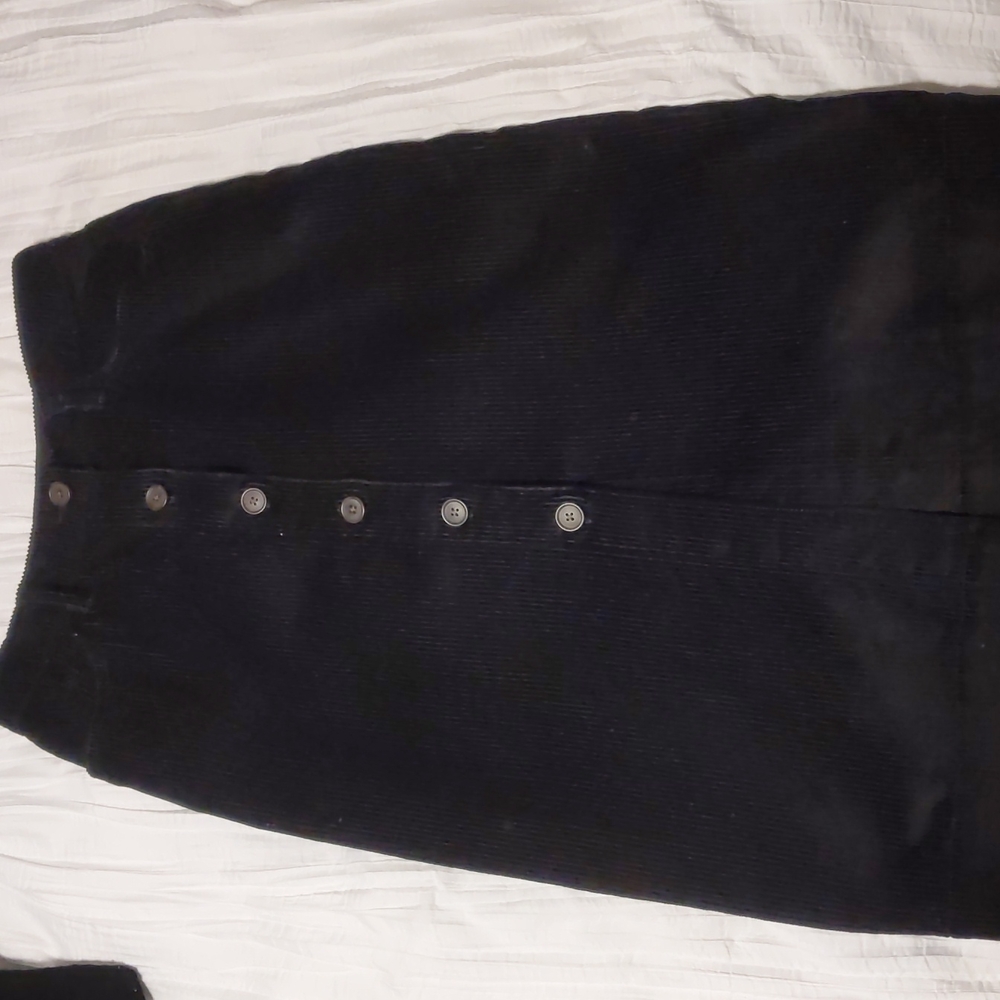 Black corduroy skirt petite